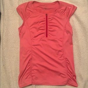 Worn once Athleta front zip top